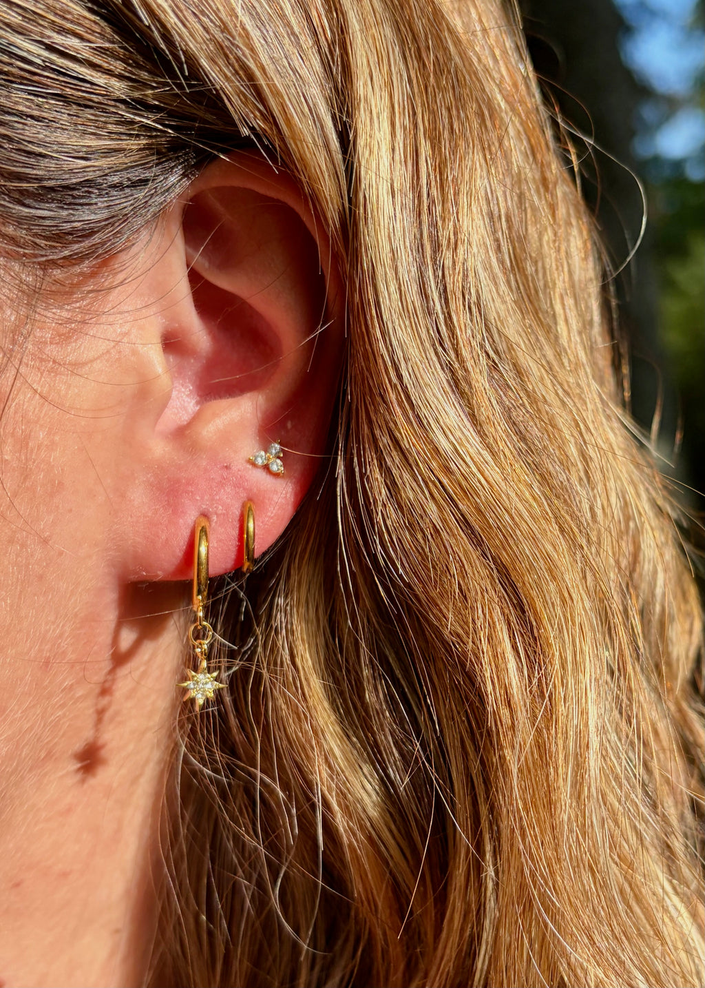 Boucle d'oreille créole Stella