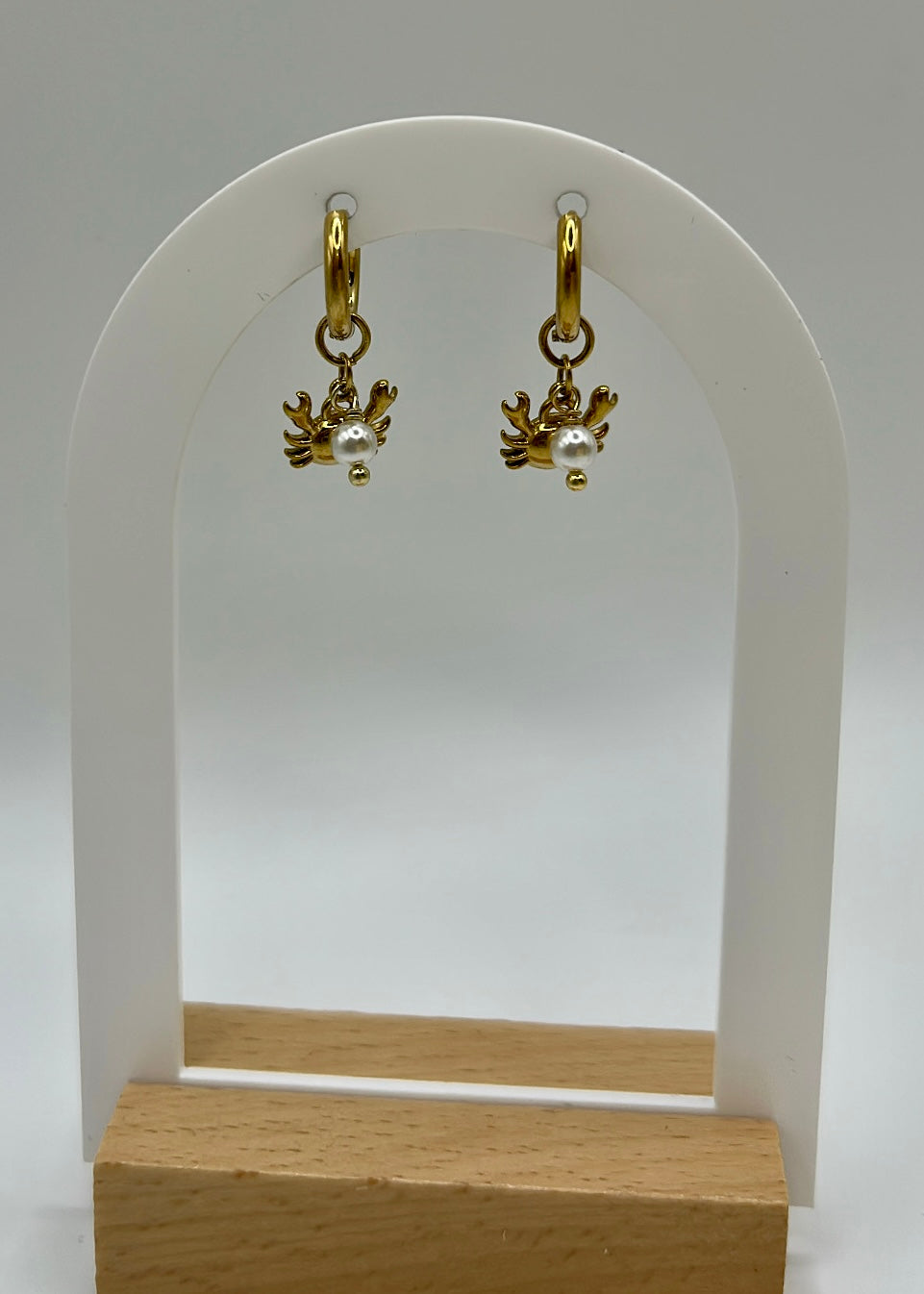Boucle d'oreille Crabe