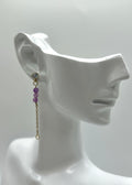 Boucle d'oreille Violette