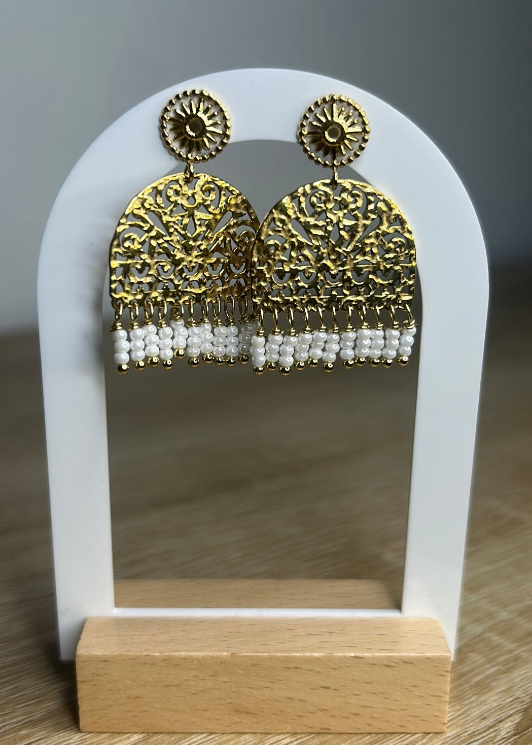 Boucle d'oreille Camélia